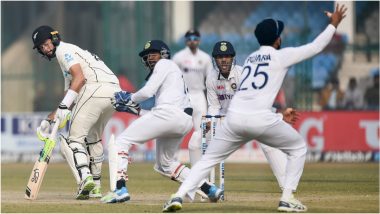 IND vs NZ 1st Test Day 5: नाईट वॉचमन Will Somerville याच्यासह टॉम लॅथमने भारतीय गोलंदाजांना फोडला घाम, Lunch पर्यंत यजमानांचा विकेटसाठी संघर्ष
