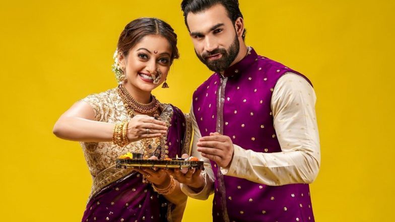 Manasi Naik: मराठमोळी अभिनेत्री 'मानसी नाईक' आणि 'प्रदीप खरेरा'चं दिवाळी निमित्त खास फोटोशूट