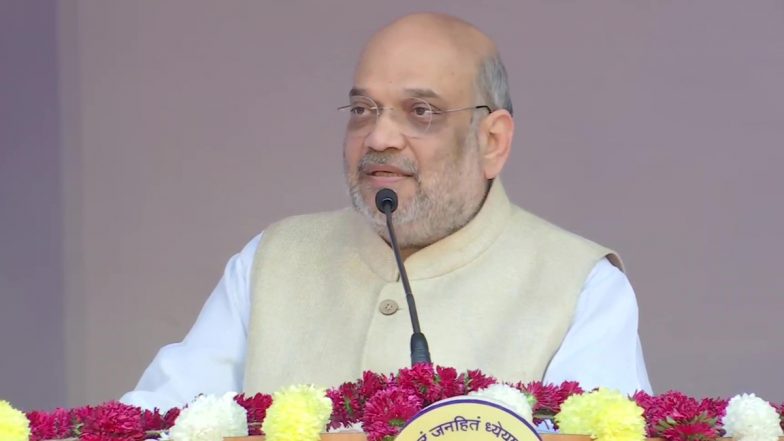 अमित शहा यांच्या हस्ते पुण्यात छत्रपती शिवाजी महाराजांच्या पुतळ्याचं भूमीपुजन, आंबेडकरांच्या पुतळ्याचे केले अनावरण