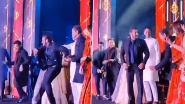 प्रफुल्ल पटेल यांच्या मुलाच्या लग्नात 'जुम्मे की रात' गाण्यावर सलमान खानचा धमाल डान्स, व्हिडिओ व्हायरल