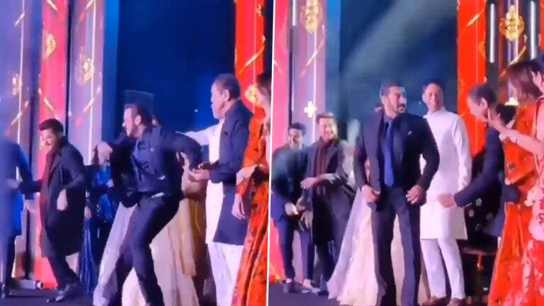प्रफुल्ल पटेल यांच्या मुलाच्या लग्नात 'जुम्मे की रात' गाण्यावर सलमान खानचा धमाल डान्स, व्हिडिओ व्हायरल
