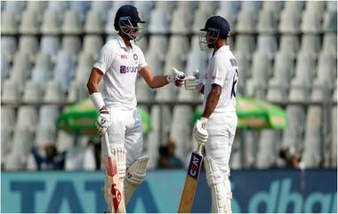 IND vs NZ 2nd Test Day 2: एजाज पटेलचा ‘षटकार’; Lunch पर्यंत शतकवीर मयंक अग्रवालला अक्षर पटेलची साथ, भारताची धावसंख्या त्रिशतका जवळ