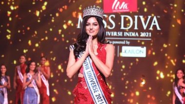 मिस युनिव्हर्स 2021 विजेती Harnaaz Kaur Sandhu चे मुंबईत आगमन; 'असे' झाले जंगी स्वागत (See Video)