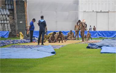 IND vs NZ 2nd Test 2021: मुंबई कसोटीच्या सुरुवातीत पावसाचा अडथळा; वानखेडेवर सामना सुरु होण्यास उशीर, 10:30 वाजता होणार पुढील तपासणी