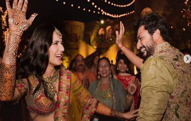 Katrina Kaif Mehendi Ceremony Photos:  कटरिना कैफ च्या मेहेंदी सोहळ्याचे फोटो आले समोर; पहा या जोडप्याने केलेली धमाल