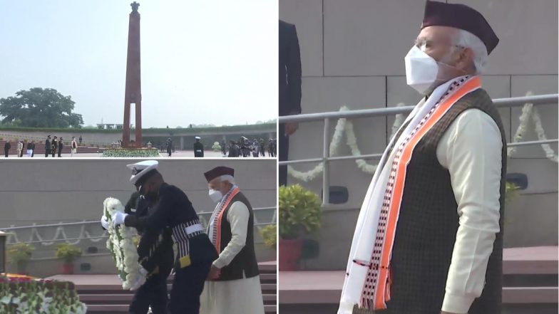 Republic Day 2022: PM Narendra Modi यांच्याकडून National War Memorial वर शहीदांना श्रद्धांजली अर्पण