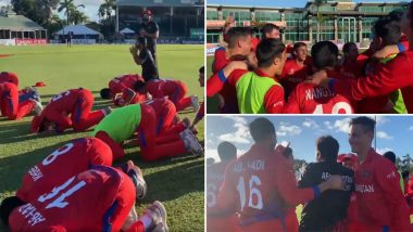 U19 World Cup 2022: अफगाणिस्तानचे युवा क्रिकेटपटू मैदानावर थिरकले, सेमीफायनल गाठल्याचा जल्लोषात साजरा केला आनंदोत्सव (Watch Video)
