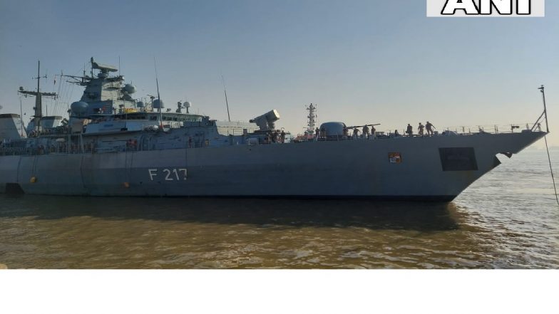 German Navy: जर्मन नौदलाचे फ्रिगेट बायर्न, F217 आज मुंबईत दाखल झाले