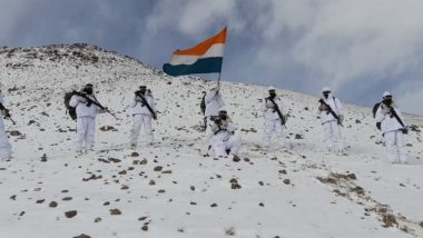 Republic Day 2022: Indo-Tibetan Border Police अर्थात  Himveers यांचं ऐन थंडीमधील पहा बर्फाच्छादित प्रदेशातील Republic Day Celebration!