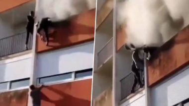 Viral Video: इमारतीला लागली भीषण आग, तरुणांनी जीवावर खेळून वाचवले वृद्धाचे प्राण; सोशल मीडियावर तुफान व्हायरल होतोय 'हा' व्हिडिओ,Watch