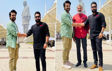 RRR Movie: 'स्टॅच्यू ऑफ युनिटी' या भव्य स्मारकावर प्रमोशन करणारा 'RRR' ठरला पहिला चित्रपट