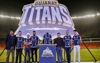 Gujarat Titans Jersey Launch: हार्दिक पांड्या, BCCI सचिव जय शाह यांच्या उपस्थितीत अहमदाबाद फ्रँचायझीच्या जर्सीचे अनावर; या पेहरावात दिसणार गुजरातचे ‘भाईडा’