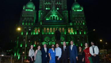 Saint Patrick's Day 2022: आयर्लंडच्या विनंतीवरुन मुंबई महापालिका मुख्यालय Green रंगाने उजळले
