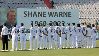IND vs SL 1st Test: रॉड मार्श आणि शेन वॉर्न यांना टीम इंडियाची श्रद्धांजली, मोहाली कसोटीच्या दुसऱ्या दिवसाच्या खेळापुर्वी व्यक्त केला शोक (See Photos)