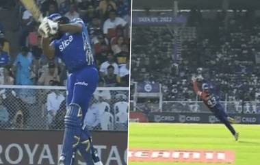 IPL 2022, MI vs DC Match 2: कुलदीप यादव याच्या फिरकीची कमाल, Tim Seifert याने जबरा कॅच घेऊन पोलार्ड ‘तात्या’ला दाखवली पॅव्हिलियनची वाट, पहा Video