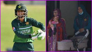 PAK W vs AUS W ICC Women's Cricket World Cup 2022  दरम्यान Bismah Maroof ने अर्धशतक केलं चिमुकल्या लेकीला समर्पित