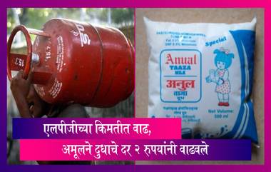 LPG च्या किमतीत वाढ, Amul ने दुधाचे दर प्रतिलिटर २ रुपयांनी वाढवले, सामान्यांना सोसावा लागणार महागाईचा फटका