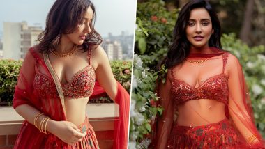 Neha Sharma ने पोस्ट केले लाल घागऱ्यामधले Sexy Photos, हॉट आणि बोल्ड अदांनी वेधले चाहत्यांचे लक्ष
