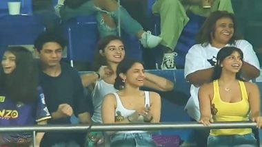 IPL 2022, KKR vs PBKS Match 8: शाहरुख खान आऊट होताच Suhana Khan हिची उत्साही रिअक्शन, तर अनन्या पांडेने दिली अशी प्रतिक्रिया (Watch Video)