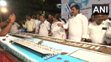 Bhim Jayanti 2022: 131व्या आंबेडकर जयंतीनिमित्त भोईवाडा येथे कापण्यात आला 131 किलोचा केक