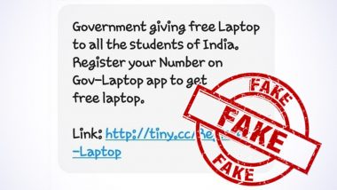Fact Check: भारत सरकार सर्व विद्यार्थ्यांना मोफत लॅपटॉप देत आहे; व्हायरल मेसेजमागील सत्य काय? जाणून घ्या