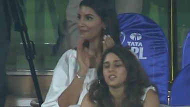 IPL 2022: राजस्थानविरुद्ध Rohit Sharma याच्या विकेटवर जसप्रीत बुमराहची पत्नी Sanjana Ganesan हिची रिअक्शन व्हायरल, पहा व्हिडिओ
