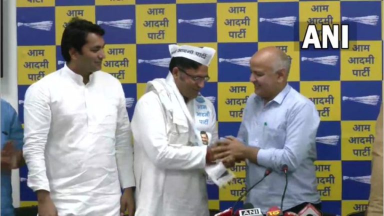 Ashok Tanwar Joins AAP: काँग्रेसचे माजी नेते अशोक तंवर यांचा मनीष सिसोदिया यांच्या उपस्थितीत आम आदमी पक्षात प्रवेश