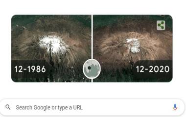 Earth Day 2022 Google Doodle: वसुंधरा दिनानिमित्त Time-Lapse द्वारा हवामानातील बदल कडे लक्ष वेधणारं खास गूगल डूडल!