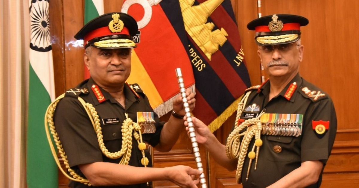 New Army Chief: मनोज पांडे देशाचे नवे लष्करप्रमुख; एमएम नरवणे यांच्याकडून स्वीकारली सूत्रे