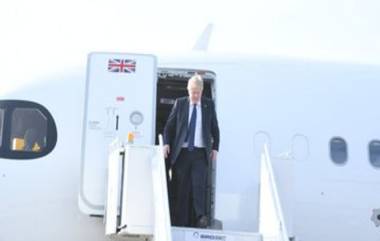 UK PM Boris Johnson's India Visit: ब्रिटनचे पंतप्रधान बोरिस जॉन्सन यांचे भारतात आगमन, अहमदाबादमध्ये बुलडोझर प्लांटचे करणार उद्घाटन