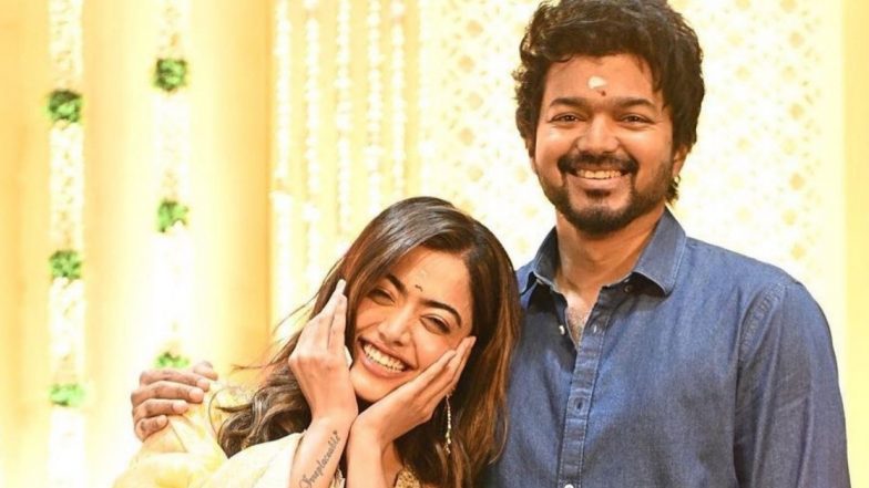 Rashmika Mandanna: थलपथी विजयच्या 66व्या चित्रपटाच्या मुहूर्तावर रश्मिका मंदानाचा पारंपारिक लूक