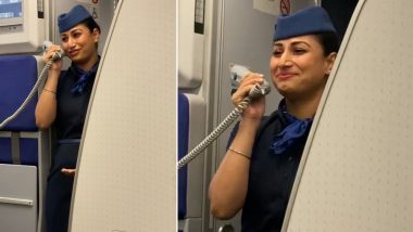 Air Hostess Viral Video: विमानात रडू लागली एअर होस्टेस;  व्हिडिओ पाहून भावूक झाले लोक