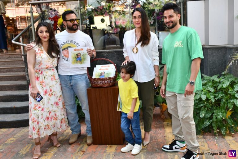 Kareena Kapoor, Saif Ali Khan, Taimur सहभागी झाले, Soha Ali Khan आणि  Kunal Kemmu च्या पुस्तक प्रकाशन कार्यक्रमात, पाहा फोटो