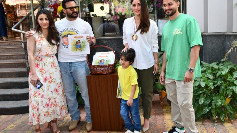 Kareena Kapoor, Saif Ali Khan, Taimur सहभागी झाले, Soha Ali Khan आणि  Kunal Kemmu च्या पुस्तक प्रकाशन कार्यक्रमात, पाहा फोटो
