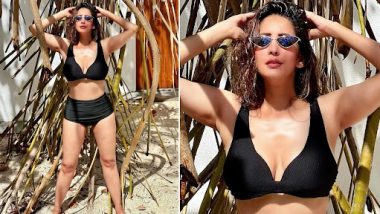 Chahatt Khanna Hot Photos:काळ्या रंगाची बिकिनी घालून चाहत्यांना थक्क केले अभिनेत्री चाहत खन्नाने, दिसला Sexy अंदाज