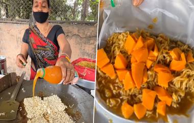 Mango Maggi Viral Video: महिलेने बनवली 'मँगो मॅगी'; व्हिडिओ पाहून संतापले नेटीझन्स, Watch