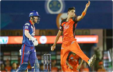 IPL 2022, DC vs SRH: डेविड वॉर्नरचे धुव्वाधार अर्धशतक, पॉवेलच्या फटकेबाजीपुढे सनरायझर्सचे गोलंदाज हतबल, दिल्लीने ठेवले 208 धावांचे टार्गेट; Umran Malik ची झाली धुलाई