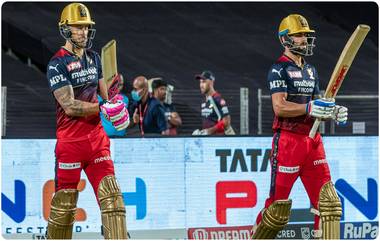 IPL 2022, RCB vs GT: सलामीवीर विराट कोहली - फाफ डु प्लेसीस यांची दमदार खेळी, बेंगलोरचे आव्हान कायम;  PlayOffs च्या तोंडावर गुजरातचा दणदणीत पराभव