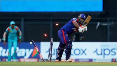 IPL 2022, LSG vs DC Match 45: दिल्ली कॅपिटल्सला पाचवा धक्का, कर्णधार ऋषभ पंत 44 धावांत आऊट