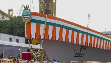 मुंबई मध्ये आज संरक्षणमंत्री राजनाथ सिंग INS उदयगिरी, INS सूरत युद्धनौका  लॉन्च करणार
