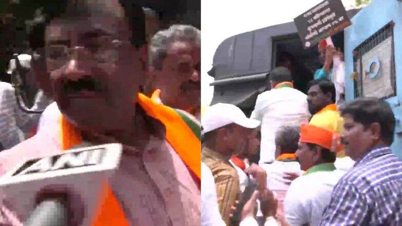 मुंबईतील भाजपाच्या ओबीसी आरक्षण मोर्च्यामधून Chandrakant Patil, Sudhir Mungantiwar सह कार्यकर्ते पोलिसांच्या ताब्यात