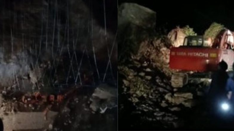 Jammu and Kashmir: रामबन राष्ट्रीय महामार्गावर निर्माणाधीन बोगद्याचा काही भाग कोसळला; अनेक जण अडकले