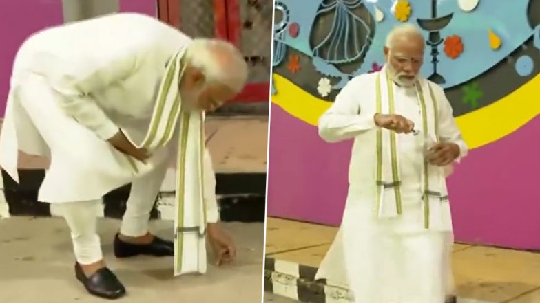 PM Modi यांचे Pragati Maidan Integrated Transit Corridor च्या भोगद्यात स्वच्छाता अभियान; स्वतःच उचलला कचरा (Watch Video)