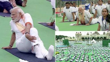 International Yoga Day 2022: म्हैसूर पॅलेस मैदानावर पंतप्रधान नरेंद्र मोदींनी केला योग; म्हणाले, 'योग जीवनाचा भाग नसून जगण्याची पद्धत आहे'