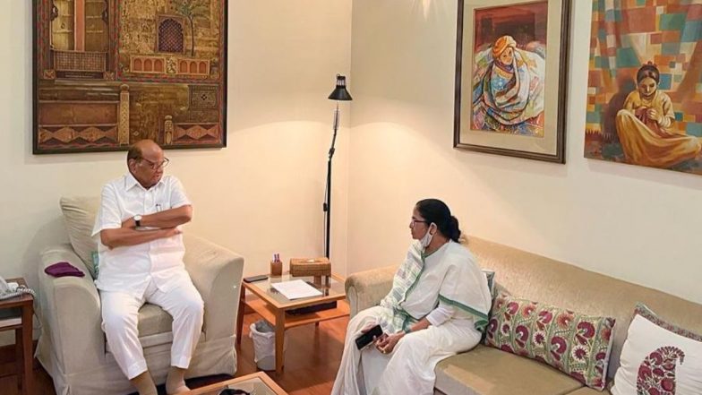 Presidential Election 2022: पश्चिम बंगालच्या मुख्यमंत्री ममता बॅनर्जी यांनी घेतली शरद पवार यांची भेट, राष्ट्रपती निवडणुकीवर चर्चा