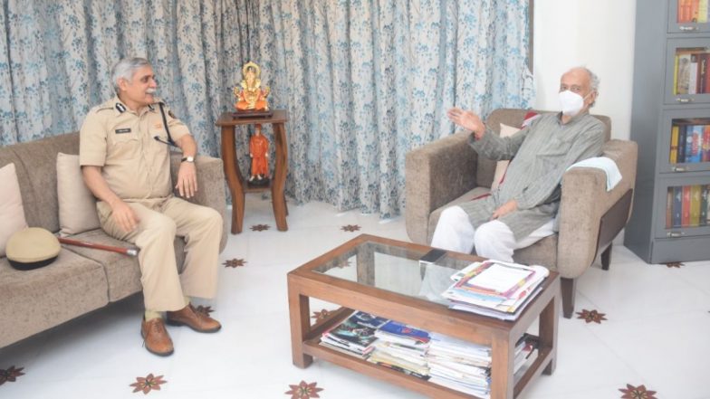 Sanjay Pandey: आज सेवानिवृत्त होत असलेले मुंबईचे पोलीस आयुक्त संजय पांडे यांनी घेतली राज्यपालांची निरोप भेट