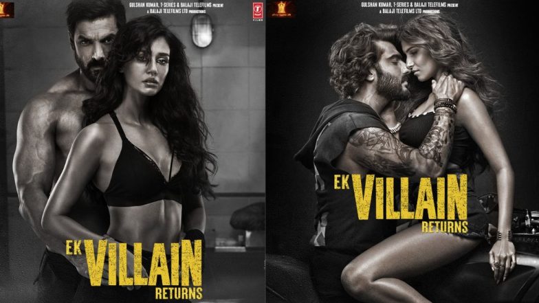 Ek Villan Returns: दिशा पटानी - जॉन अब्राहम आणि अर्जुन कपूर - तारा सुतारियाची जमली जोडी, पहा पोस्टर
