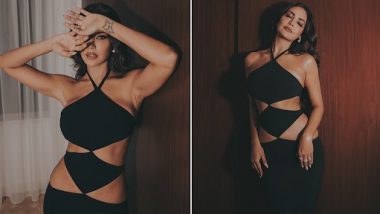 Esha Gupta च्या  ब्लॅक कटआउट ड्रेसमधील Sexy  Look ने केला कहर, Hotness ने सोशल मिडीयावर लावली आग