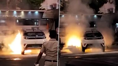 Tata Nexon EV Fire: देशात पहिल्यांदाच इलेक्ट्रिक कारला लागली आग; मुंबईमध्ये टाटा नेक्सॉनच्या गाडीने घेतला पेट (Watch Video)
