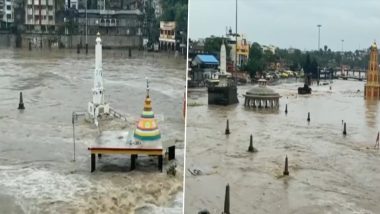 Floods In Nashik: नाशिक मध्ये मुसळधार पाऊस; गोदावरी नदीच्या पातळी वाढ झाल्याने अनेक मंदिरं पाण्यात!
